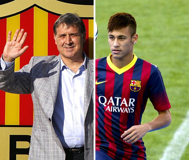 El Tata Martino dirigió su primera práctica en Barcelona