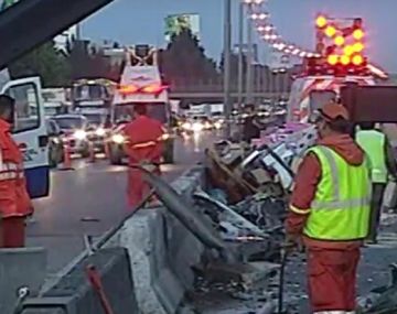 Corte y milagro en Panamericana tras un choque múltiple