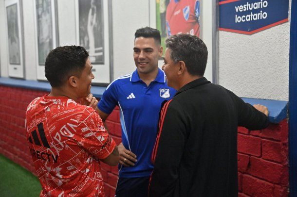 La cumbre que ilusionó a los hinchas de River: Juanfer Quintero, Marcelo Gallardo y Radamel Falcao García