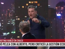 Alfredo Casero se contradijo en menos de un minuto durante la pelea con Majul