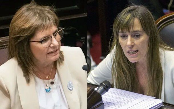 Senadoras Patricia Bullrich (LLA) y Juliana Di Tullio (UxP).