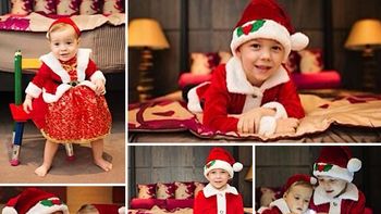 evangelina anderson disfrazo a sus hijos para navidad evangelina anderson disfrazo a sus hijos para navidad