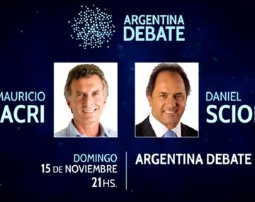 Se suspende la campaña en medios durante la transmisión de Argentina Debate