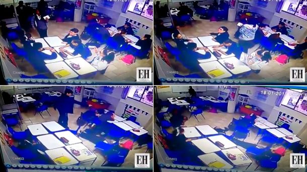 El momento del ataque del alumno de Monterrey