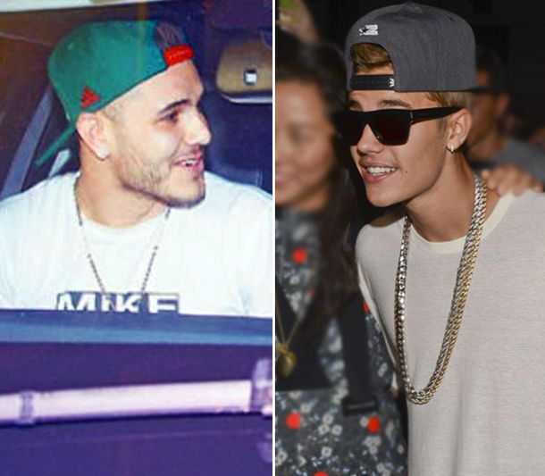 ¡A la moda! Mauro Icardi le copió el look a Justin Bieber