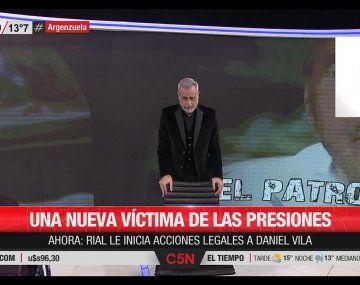 Rial anunció que iniciará acciones legales contra Daniel Vila por amenazas