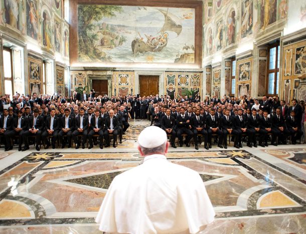 El Papa a los jugadores: Ustedes tienen una responsabilidad social