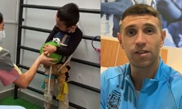 El emotivo video con el que Dibu Martínez le respondió a un nene santiagueño