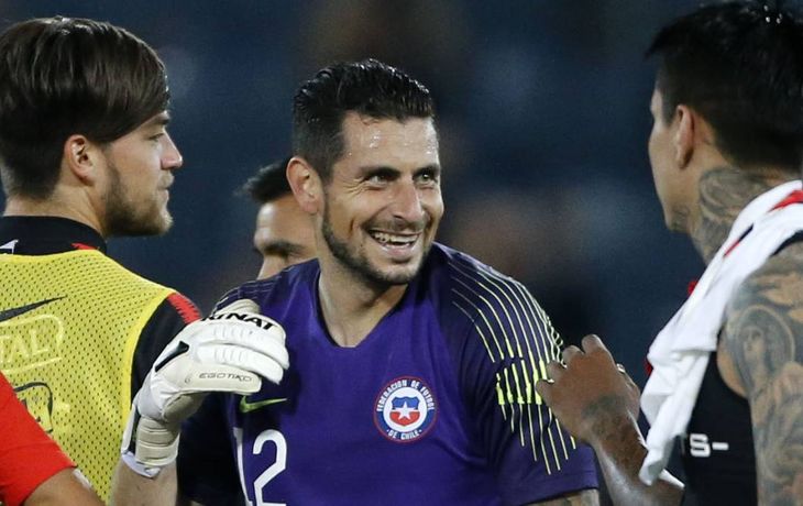 Gabriel Arias, arquero de Racing y la selección de Chile