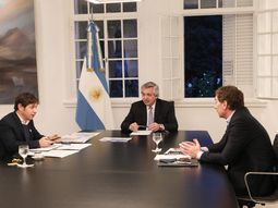 Alberto analizó junto a Kicillof y Santilli la situación epidemiologica en el AMBA