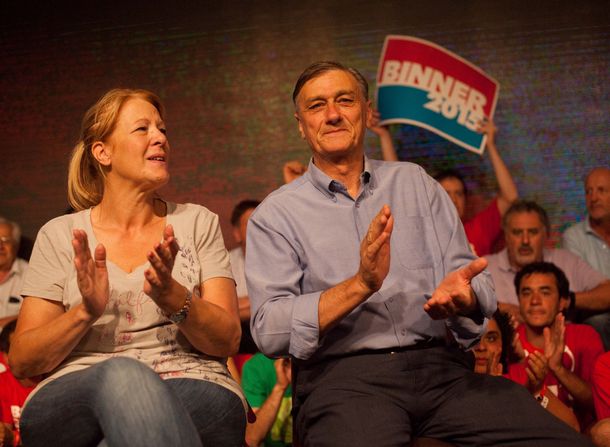 Hermes Binner bajó su precandidatura presidencial y va Stolbizer