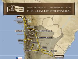 Mapa dakar 2011