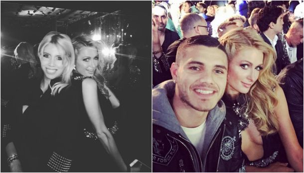¿Lo retaron? Mauro Icardi subió fotos con Paris Hilton, pero las borró