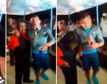 La cumbia no podía faltar en el casamiento del Apache