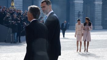 Los reyes de España recibieron a Macri y Awada Los reyes de España recibieron a Macri y Awada