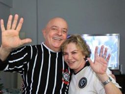 Lula con camiseta de Corinthians