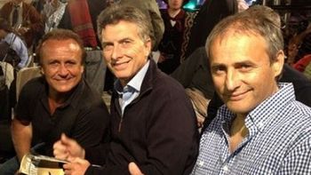 Miguel Del Sel, Mauricio Macri y Héctor Baldassi Miguel Del Sel, Mauricio Macri y Héctor Baldassi