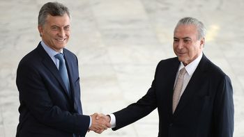 Mauricio Macri y Michel Temer Mauricio Macri y Michel Temer