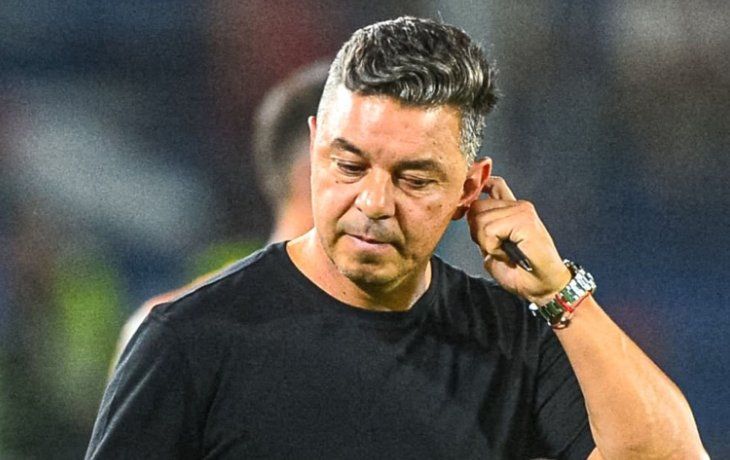Marcelo Gallardo, preocupado.