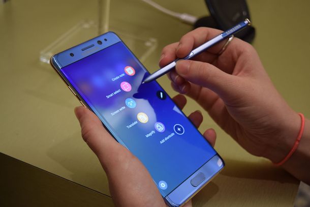 Samsung limita capacidad de recarga en baterías de los Galaxy Note 7