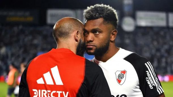 Miguel Borja y la preocupación en River: le harán estudios para ver si llega al Superclásico