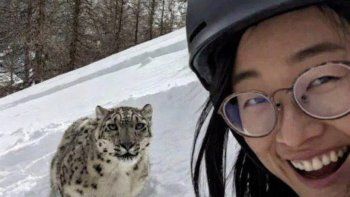 escalofriante: esta es la selfie de la mujer atacada por un leopardo de las nieves en china escalofriante: esta es la selfie de la mujer atacada por un leopardo de las nieves en china