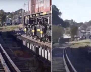 Peligroso desafío viral: caminaban por las vías y casi son arrolladas por el tren