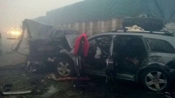 impresionante choque multiple deja dos muertos en santa fe impresionante choque multiple deja dos muertos en santa fe