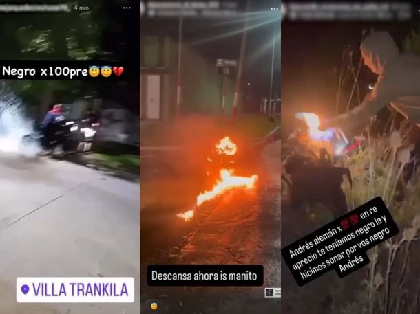 Despidieron con un funeral tumbero al joven que murió en una carrera de moto en Villa Gesell