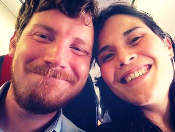 Christoffer Persson y su pareja María Izzo