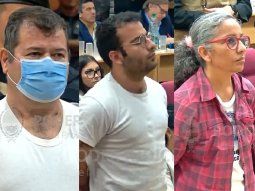 Emerenciano y César Sena, y Marcela Acuña, al momento del veredicto. Emerenciano y César Sena, y Marcela Acuña, al momento del veredicto.
