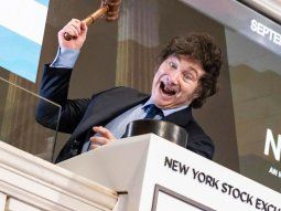 Javier Milei, en Wall Street.
