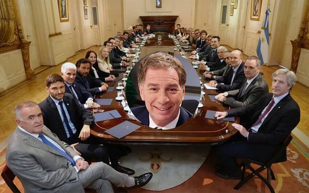 Javier Milei con gobernadores afines. En medio