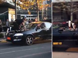 Un taxista quiso robar unas valijas y atropelló a un hombre que trató de ayudar Un taxista quiso robar unas valijas y atropelló a un hombre que trató de ayudar