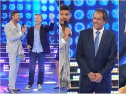 macri, scioli y massa estuvieron con sus esposas en el debut de showmatch macri, scioli y massa estuvieron con sus esposas en el debut de showmatch