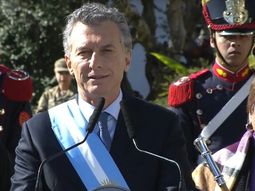 Macri, en el acto por el 9 de Julio: Estamos pasando por una tormenta