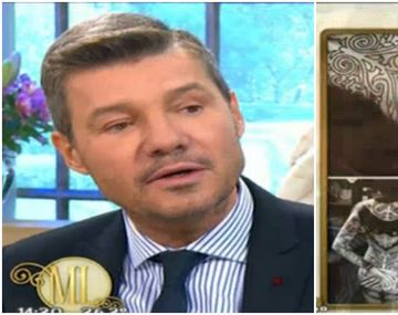 La molestia de Tinelli por el tatuaje de su hija