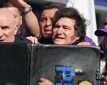 Javier Milei en Lomas de Zamora.
