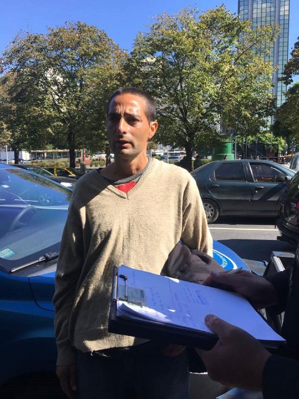 Marcelo Sergio Villalba cuando era detenido