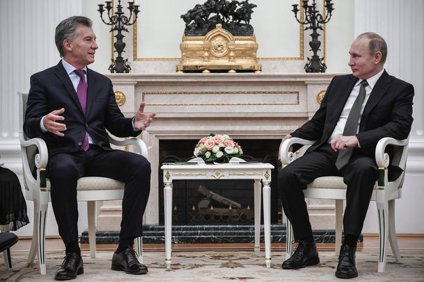 Vladimir Putin recibió a Mauricio Macri en el Kremlin.