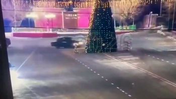 polemica por un grinch en kazajistan que derribo un arbol de navidad con su auto polemica por un grinch en kazajistan que derribo un arbol de navidad con su auto