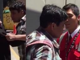 brutal agresion: un hombre golpeo a su novia embarazada en plena calle brutal agresion: un hombre golpeo a su novia embarazada en plena calle