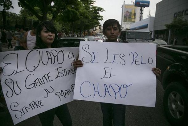 Realizan Chapo marcha en México