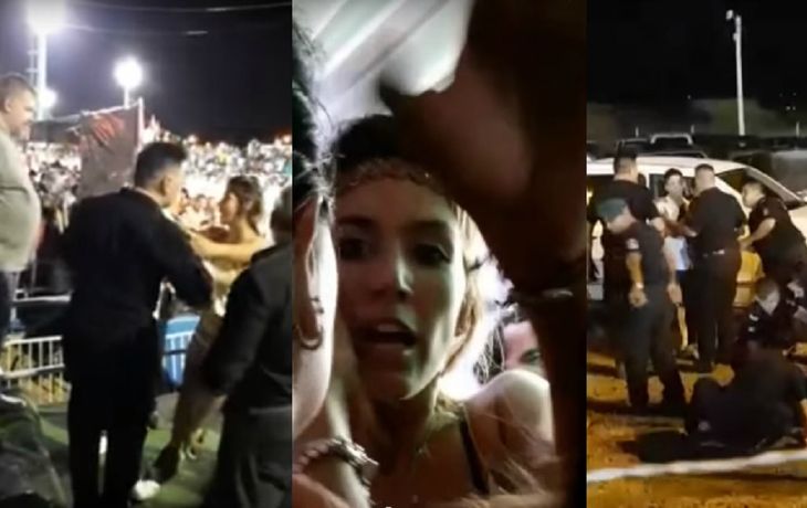 Escándalo en un corso: diputada terminó en el piso y fue detenida