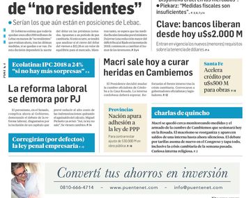 Tapas de diarios del lunes 7 de mayo de 2018