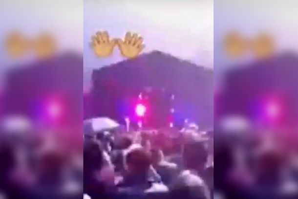 VIDEO: Cayó un rayo en una fiesta electrónica y el escenario se vino abajo