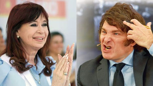 Cristina Kirchner y Javier Milei.