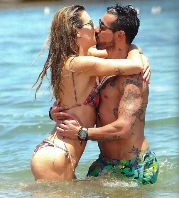 Pocho Lavezzi y Yanina Screpante calentaron las playas de Punta del Este