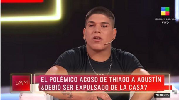 Thiago pasó por LAM y habló de sus días en Gran Hermano