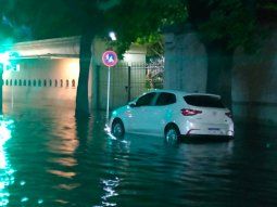 La crecida del Río generó inundaciones en la zona del Hipódromo de Palermo